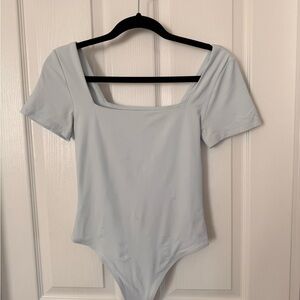 Babaton Baby Blue Square Neck Bodysuit